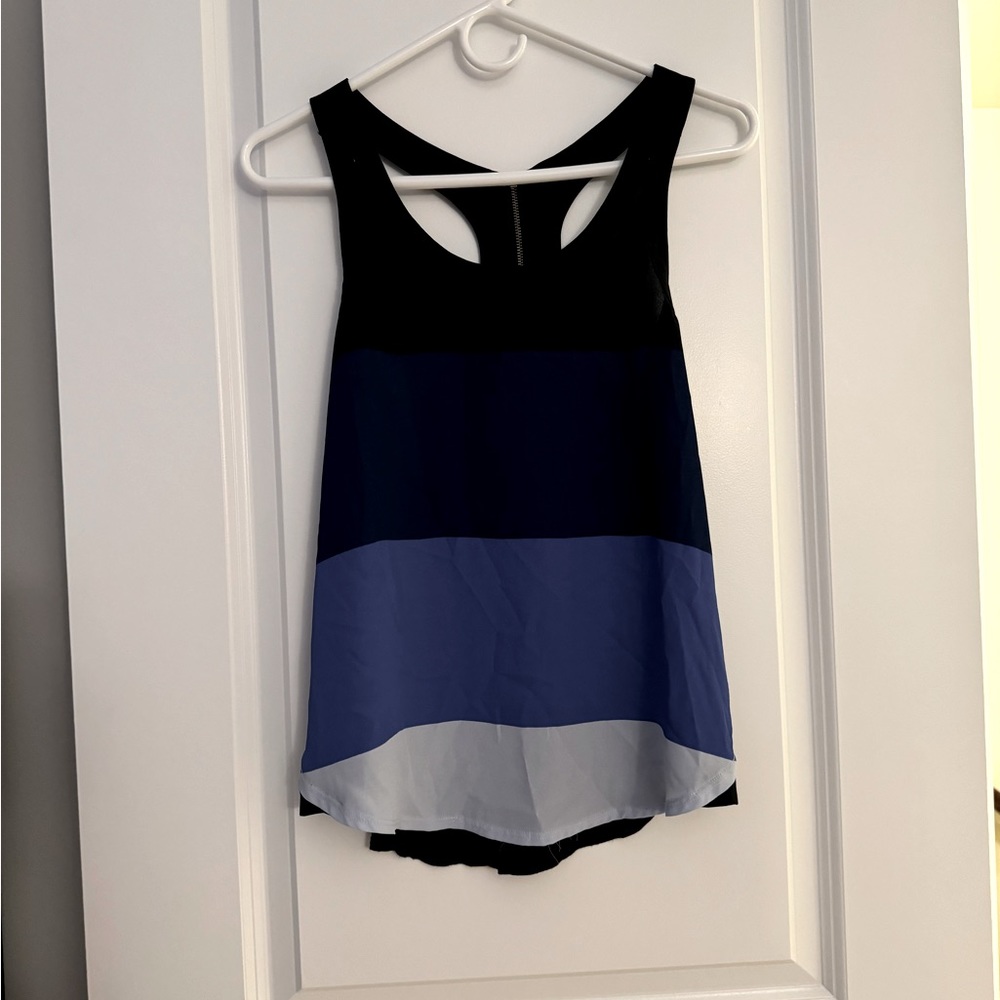 Express Women's Sleeveless Blue Top (XS)